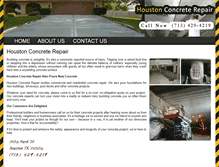 Tablet Screenshot of houstonconcreterepair.net